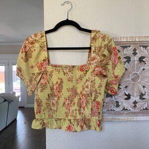 B.O.G. Collective floral top NWT